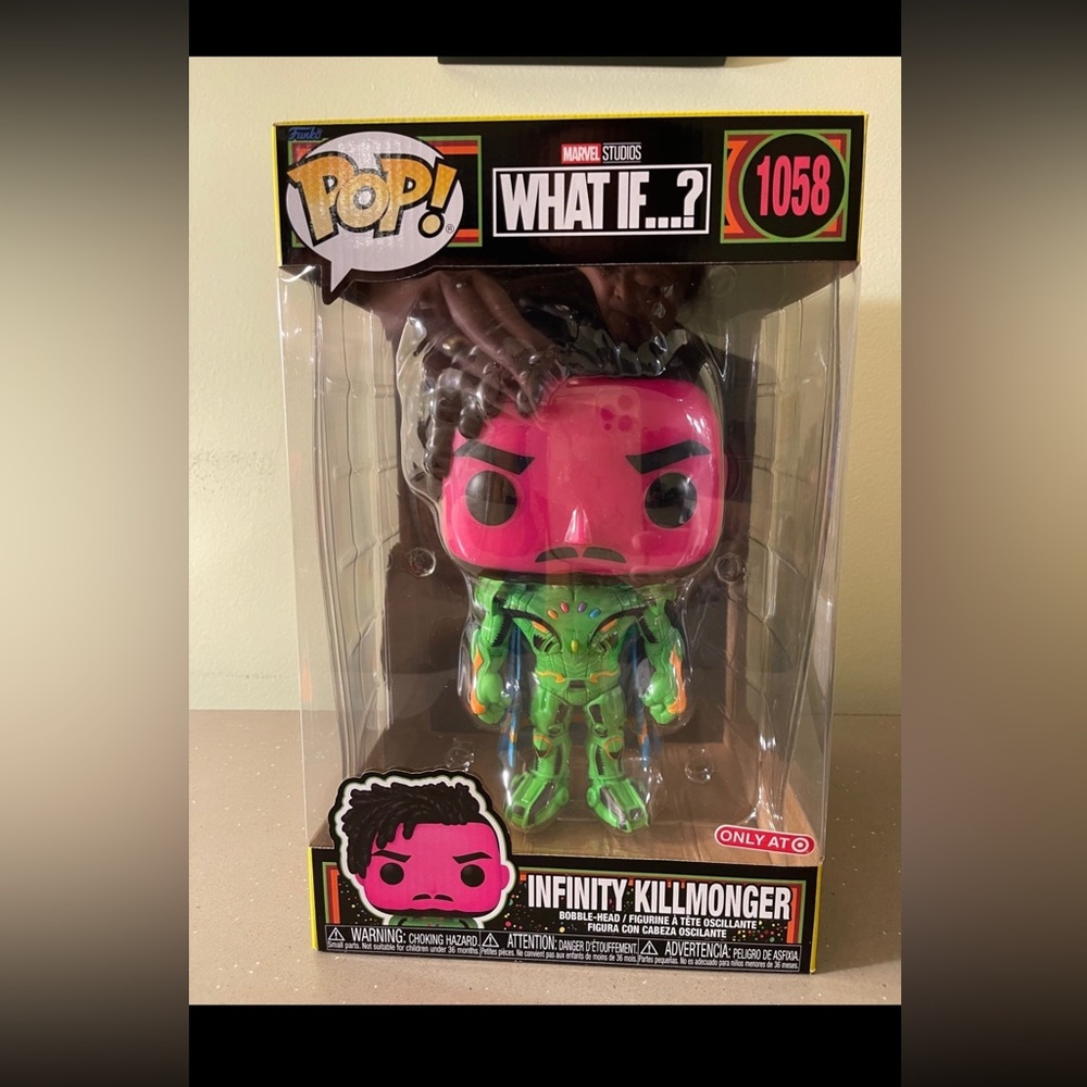 Funko POP! Jumbo: What If...? - Infinity Killmonger 1058 MINT Target Exclusive